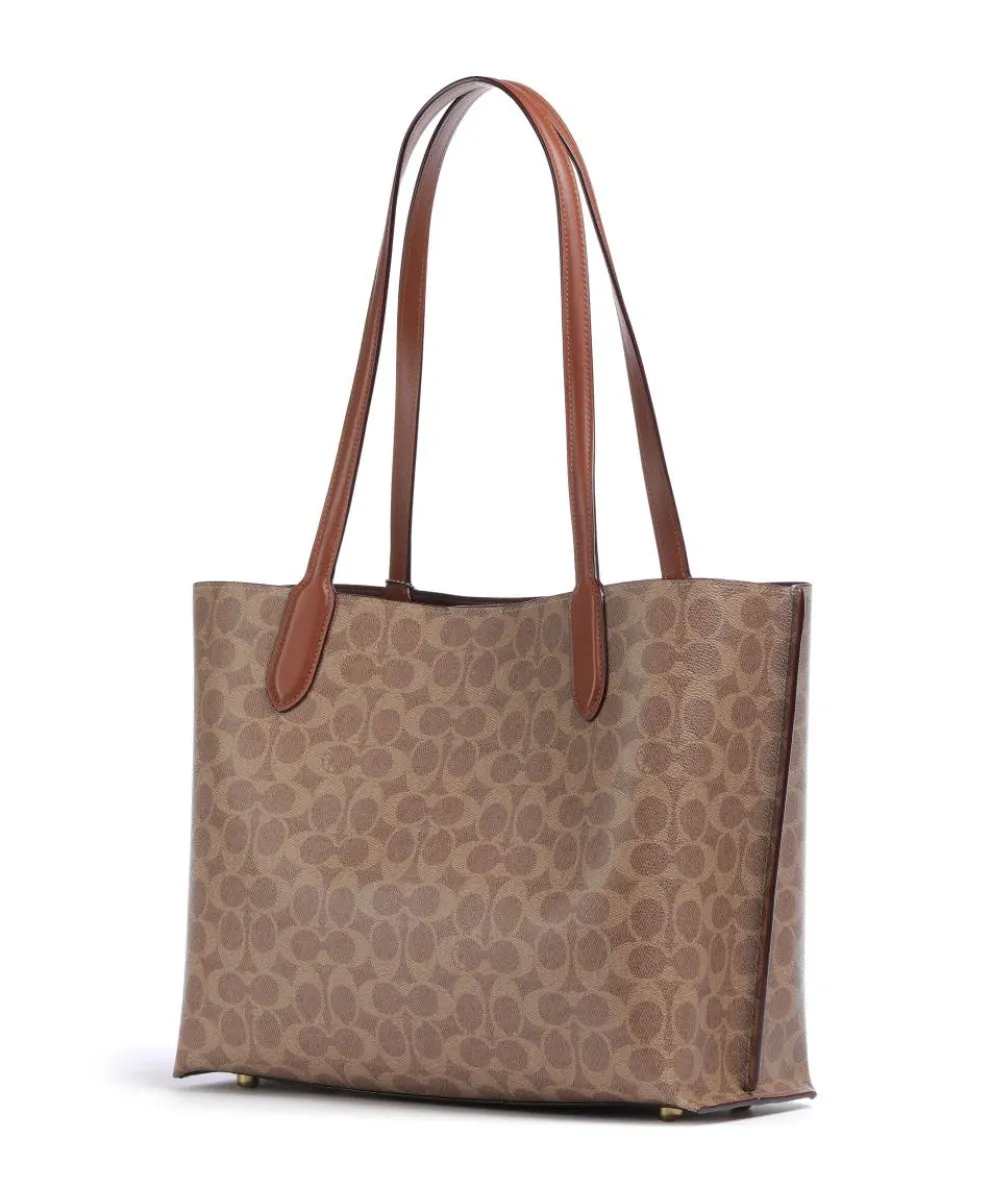 Willow Signature Tote bag canvas brown