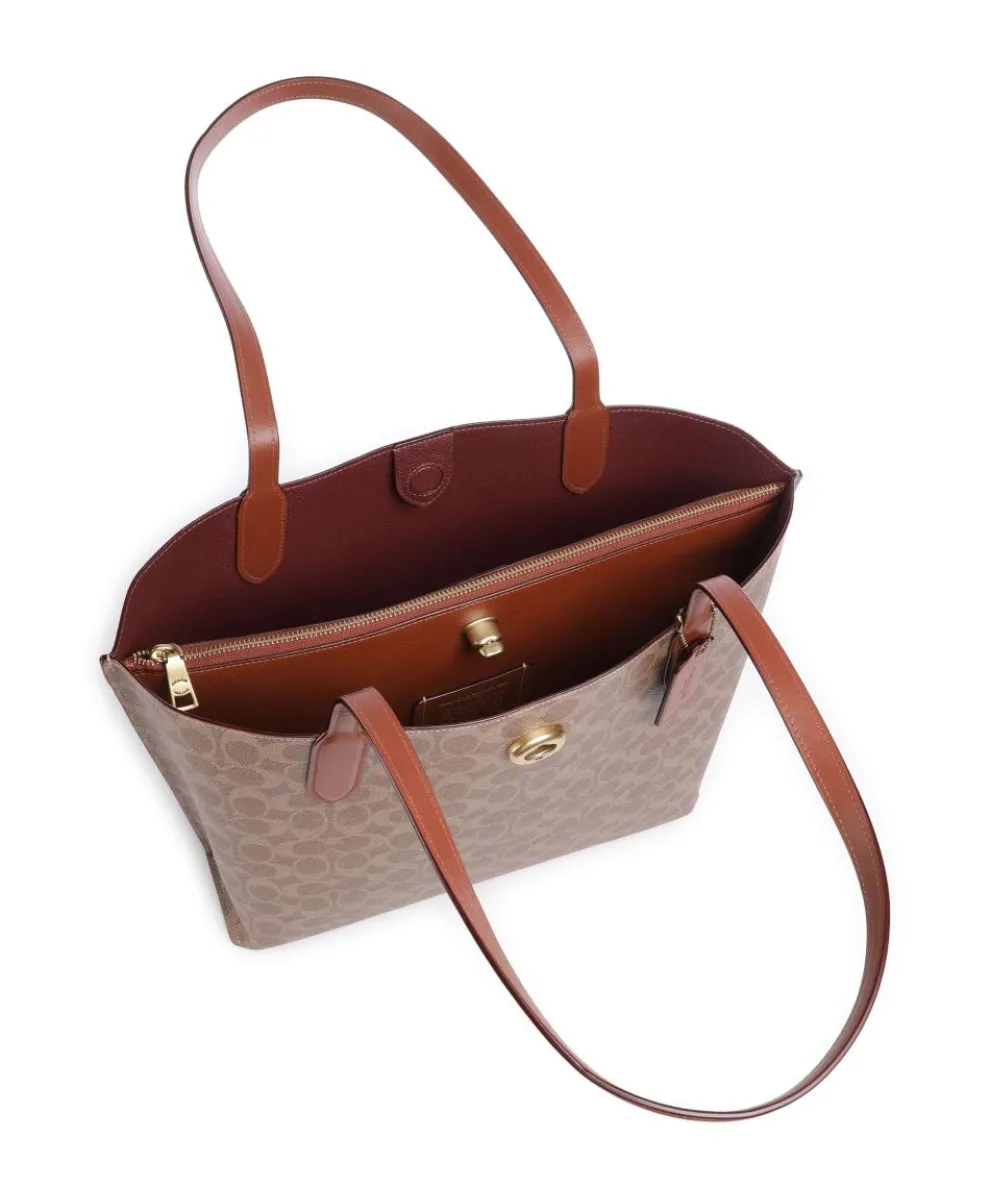 Willow Signature Tote bag canvas brown
