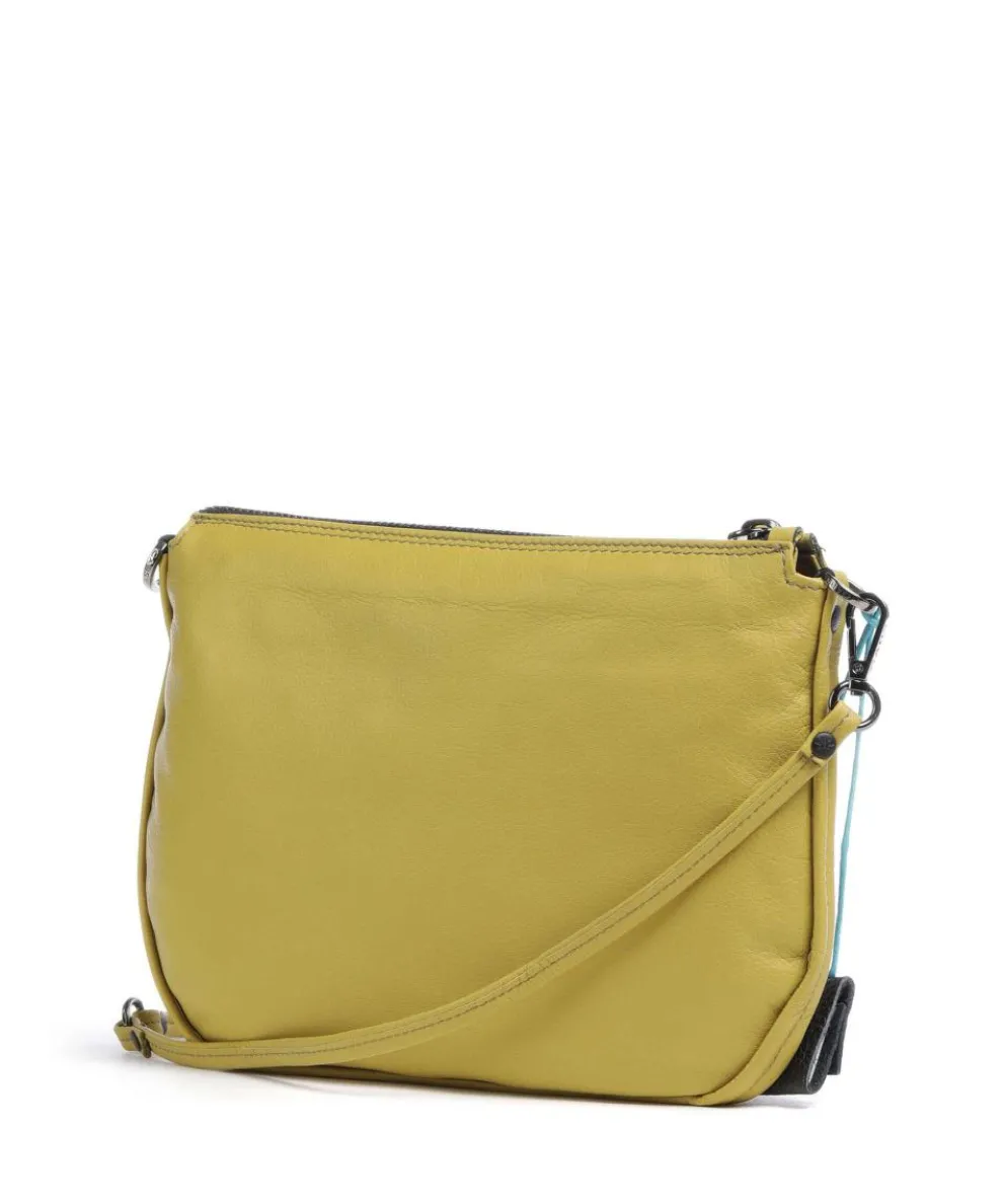 Lilli Shoulder bag grained calfskin yellow green