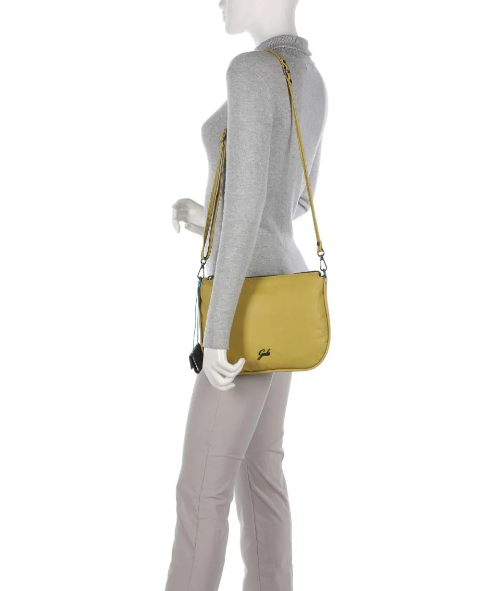 Lilli Shoulder bag grained calfskin yellow green
