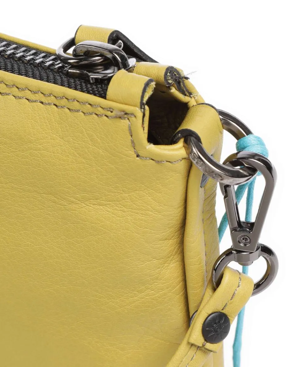 Lilli Shoulder bag grained calfskin yellow green