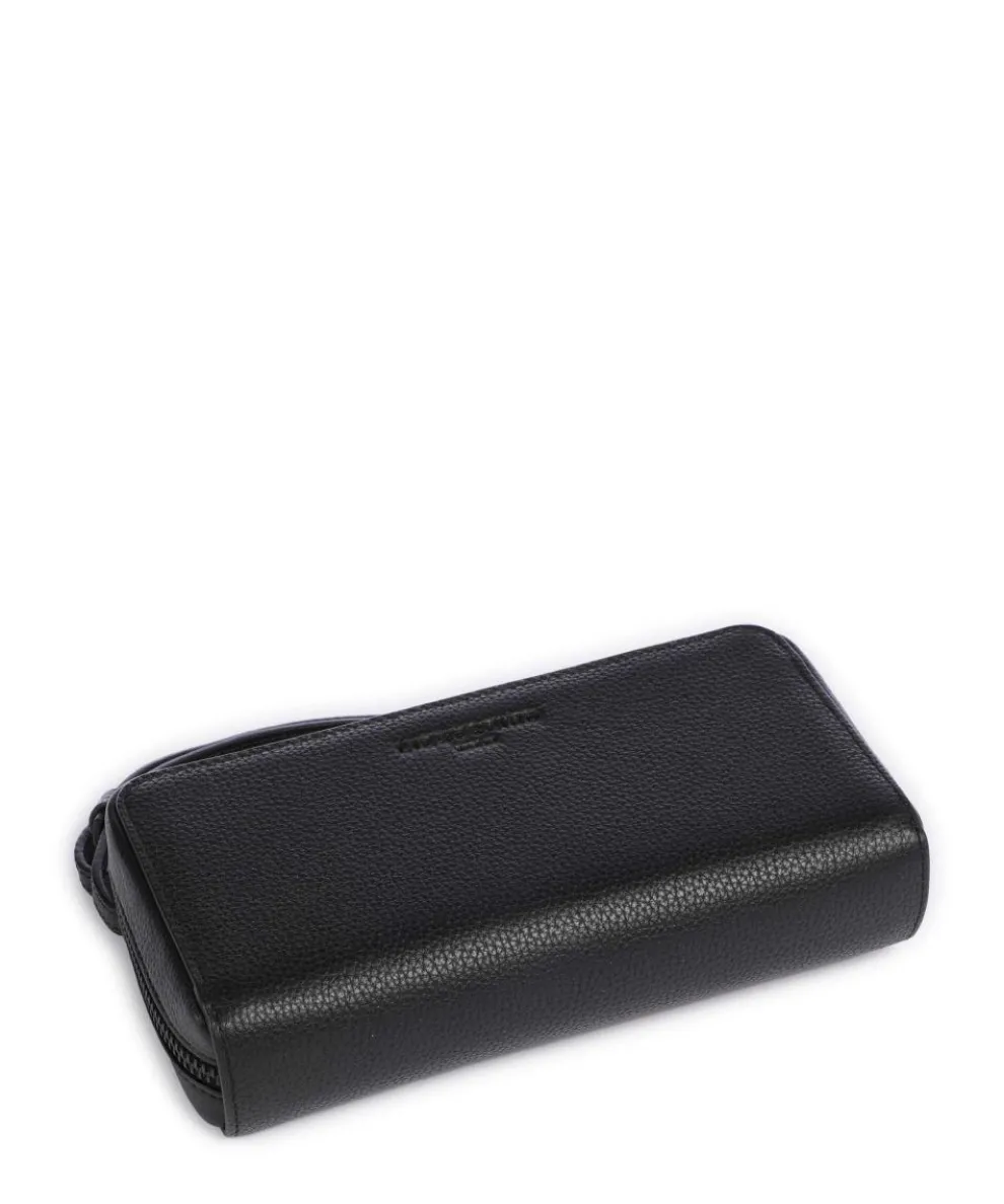 Lou Small Pebble XS Wallet grained cow leather black