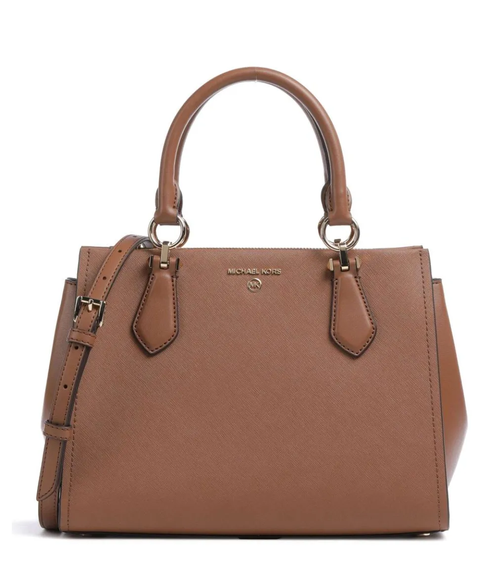 Marilyn Handbag saffiano cow leather brown