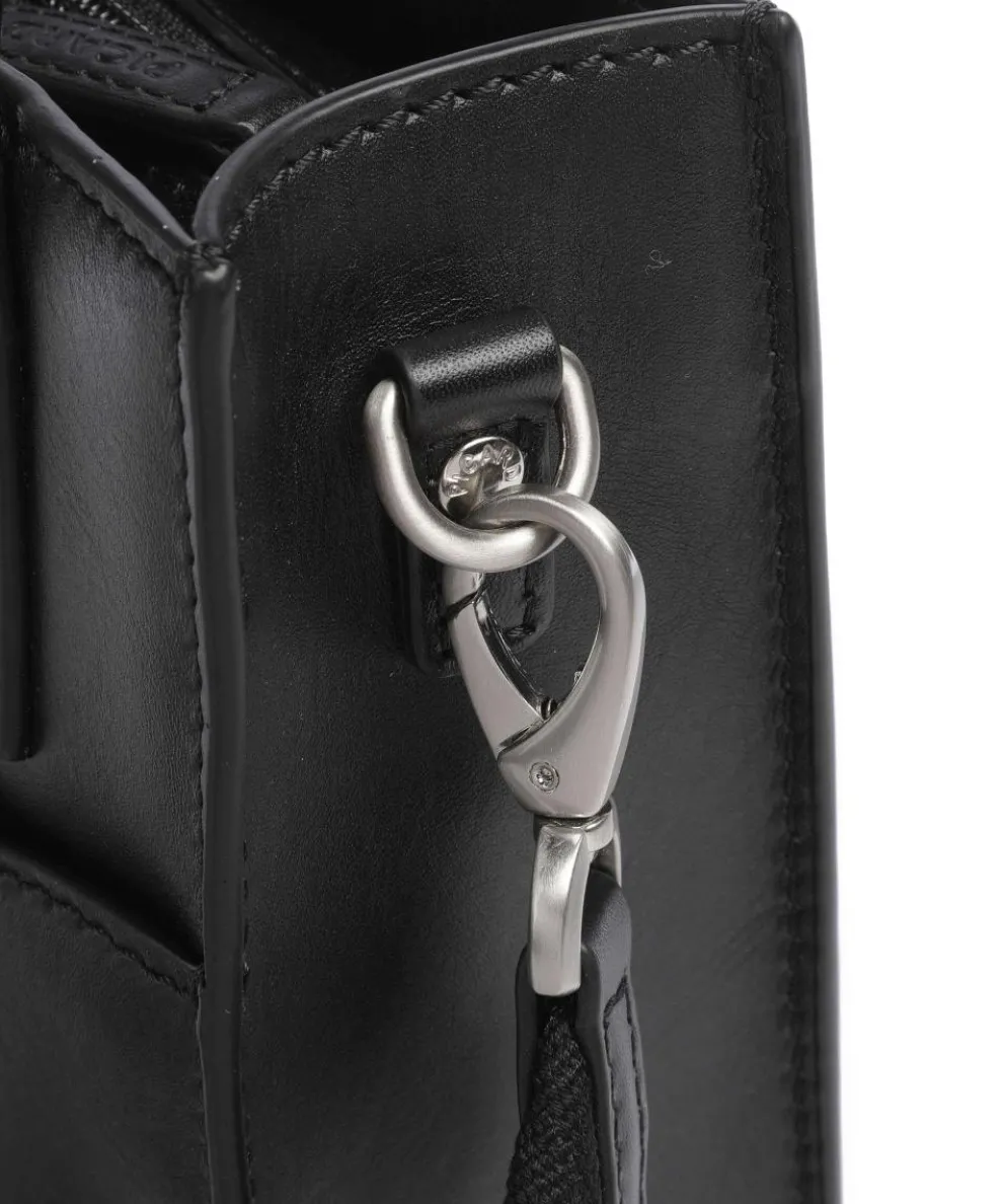 Toscana Crossbody bag fine grain cow leather black