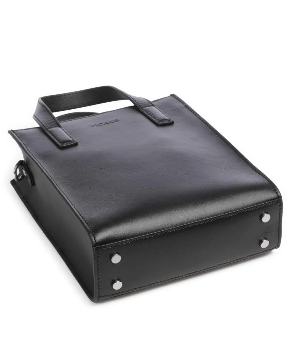 Toscana Crossbody bag fine grain cow leather black