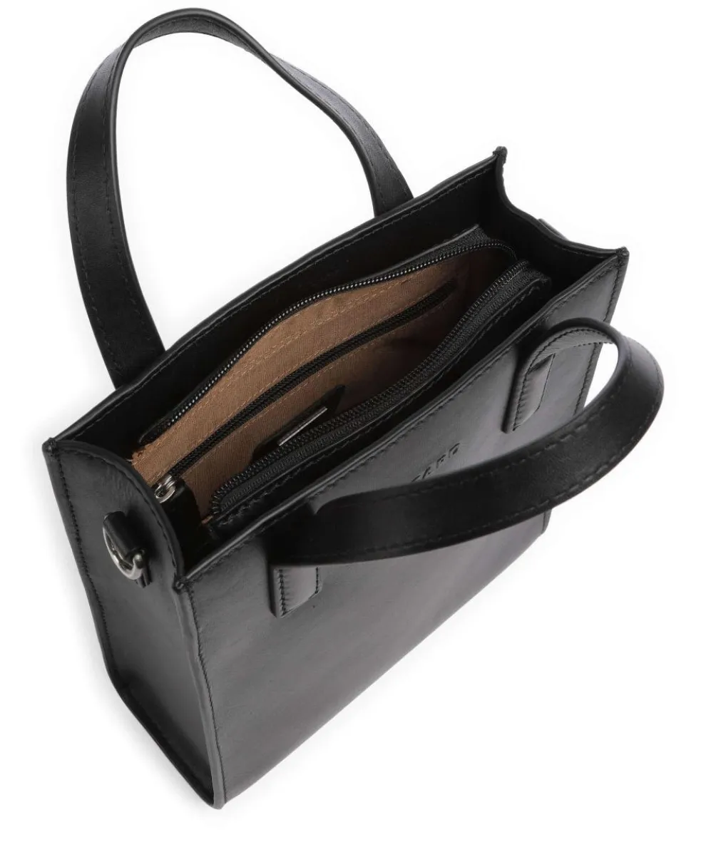 Toscana Crossbody bag fine grain cow leather black