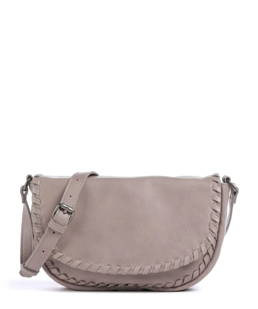 Calm Crossbody bag grained cow leather taupe