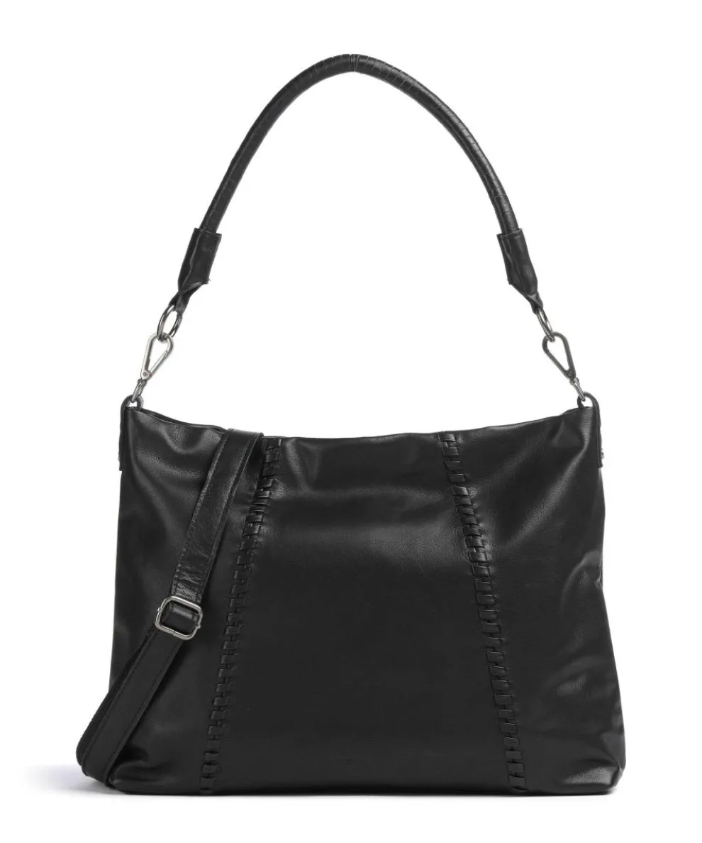 Calm Hobo bag grained cow leather black