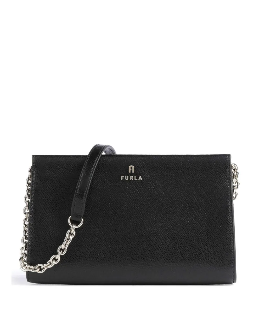 Camelia Mini Crossbody bag grained leather black