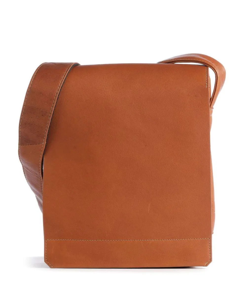 Campo Crossbody bag fine grain leather cognac