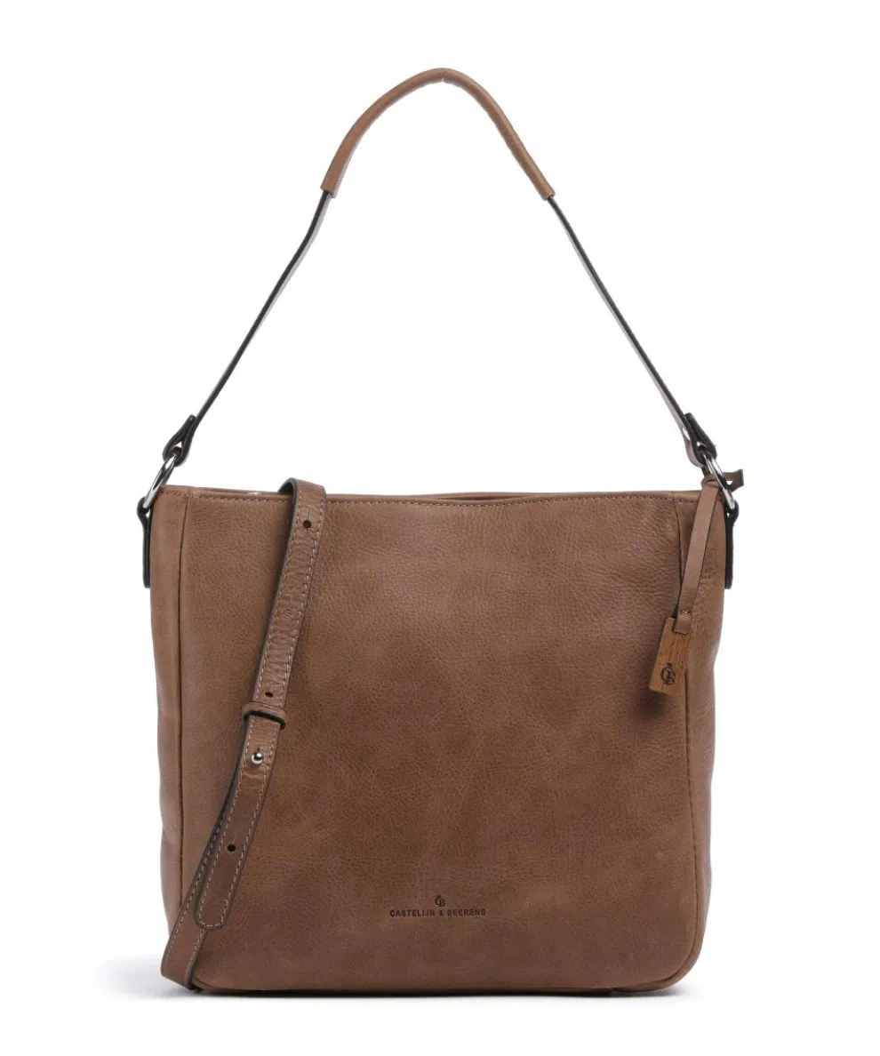 Carisma Hobo bag grained cow leather brown