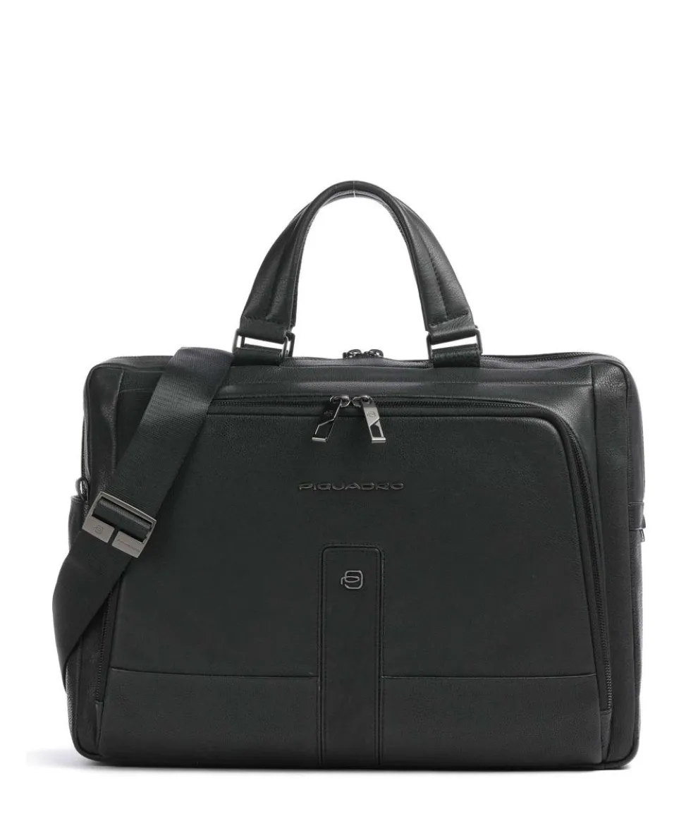Carl 13 Briefcase 14″ grained cow leather black