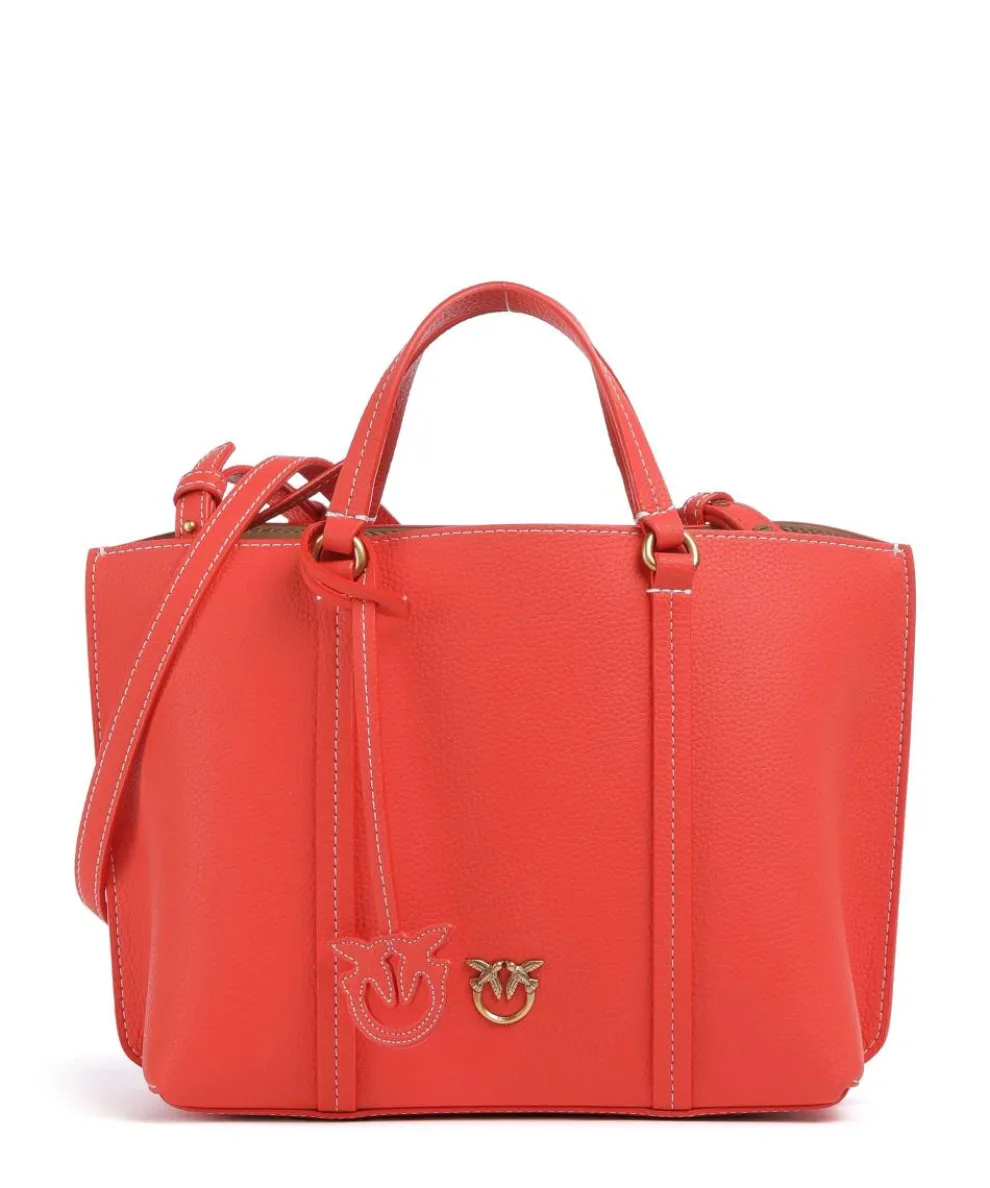 Carrie Classic Handbag grained leather orange