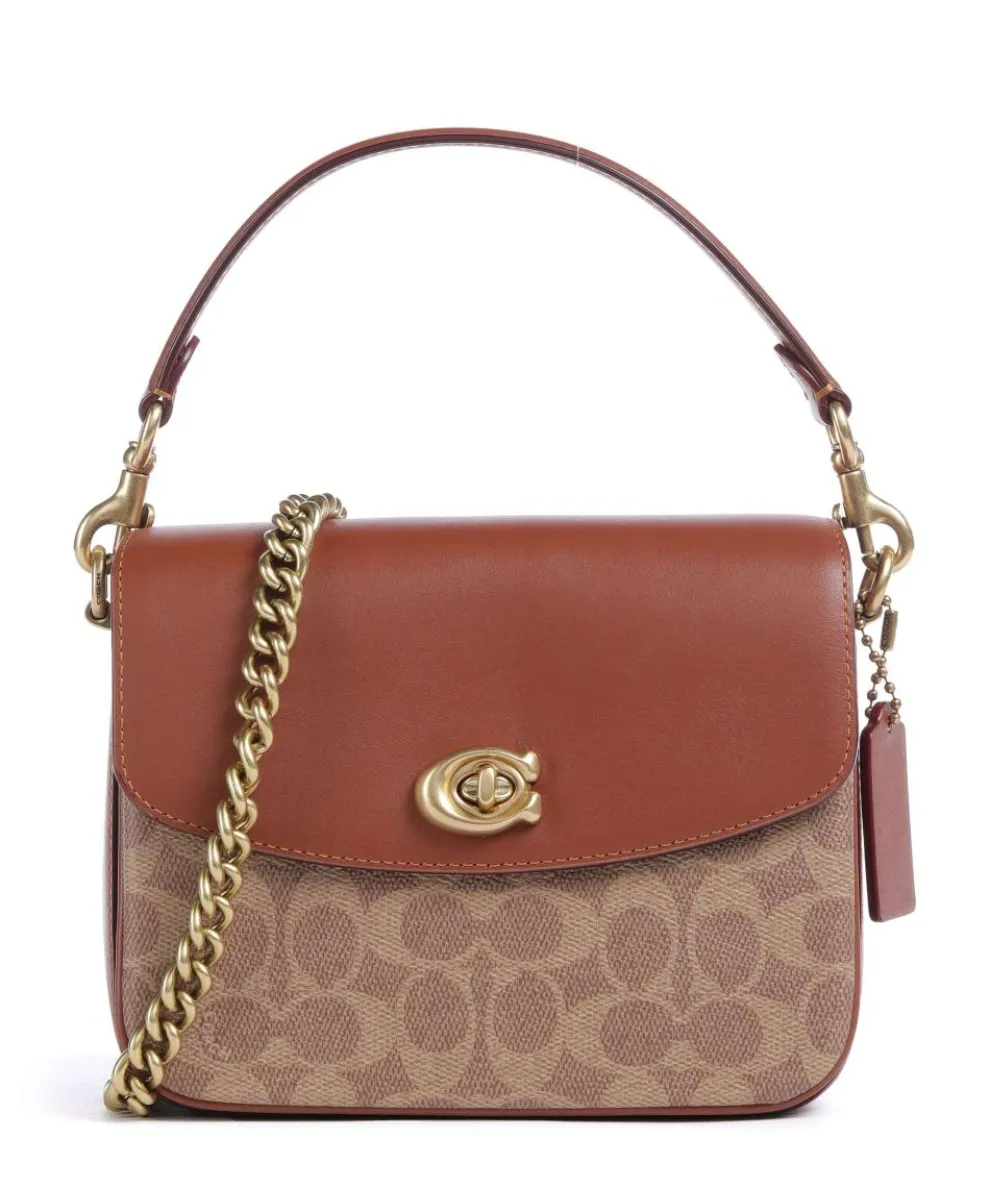 Cassie 19 Crossbody bag leather, canvas brown