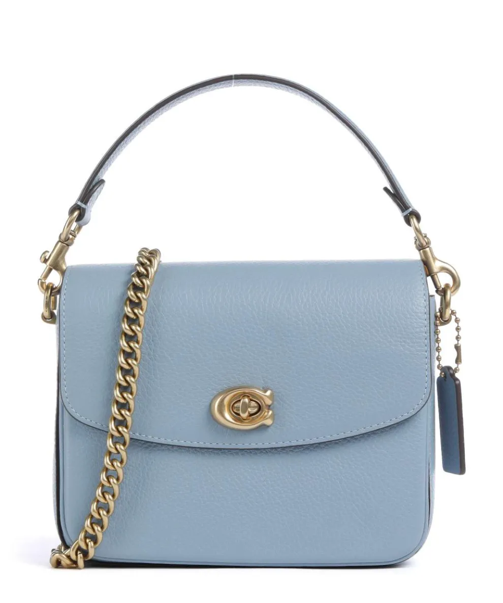 Cassie 19 Crossbody bag grained leather light blue