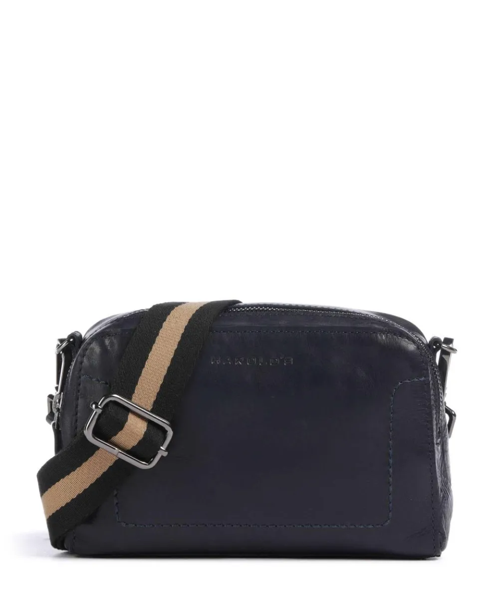 Caugio Crossbody bag soft cow leather dark blue