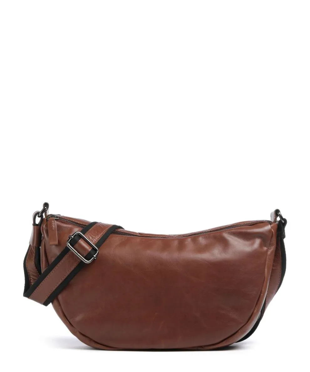 Caugio Crossbody bag fine grain cow leather cognac