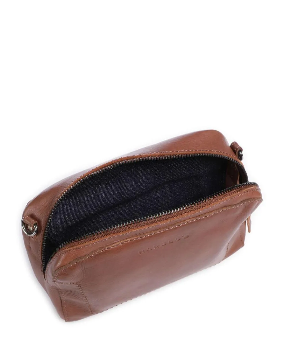 Caugio Crossbody bag soft cow leather cognac