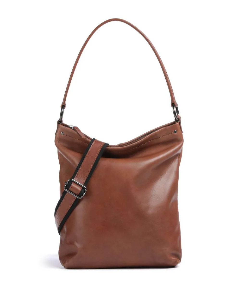 Caugio Hobo bag fine grain cow leather cognac