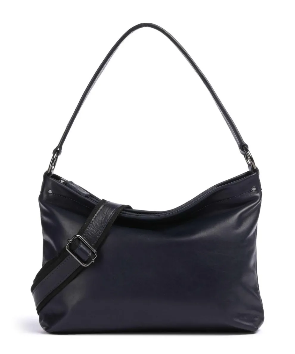 Caugio Hobo bag fine grain cow leather dark blue