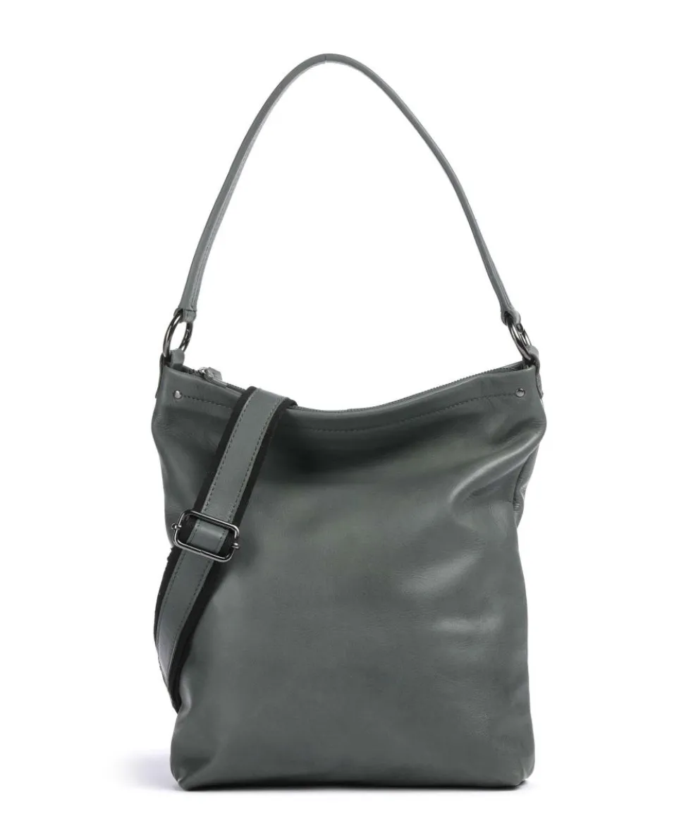 Caugio Hobo bag fine grain cow leather green