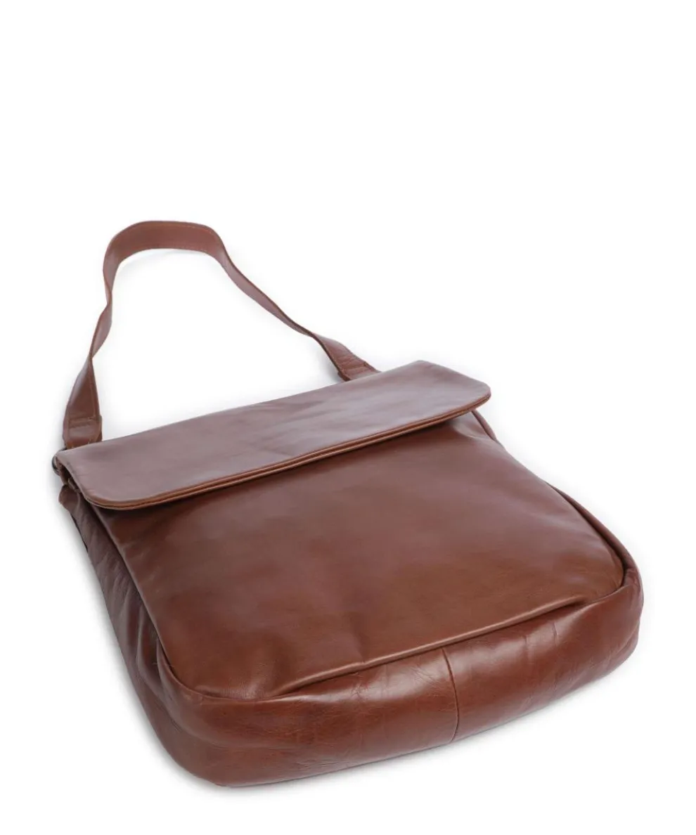 Caugio Shoulder bag fine grain cow leather cognac