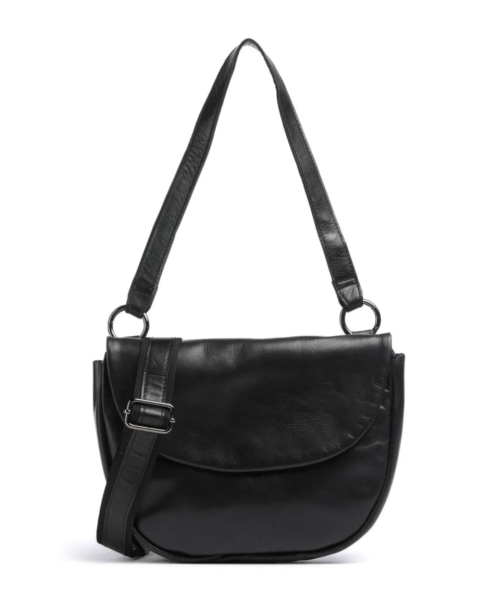 Caugio Shoulder bag fine grain cow leather black