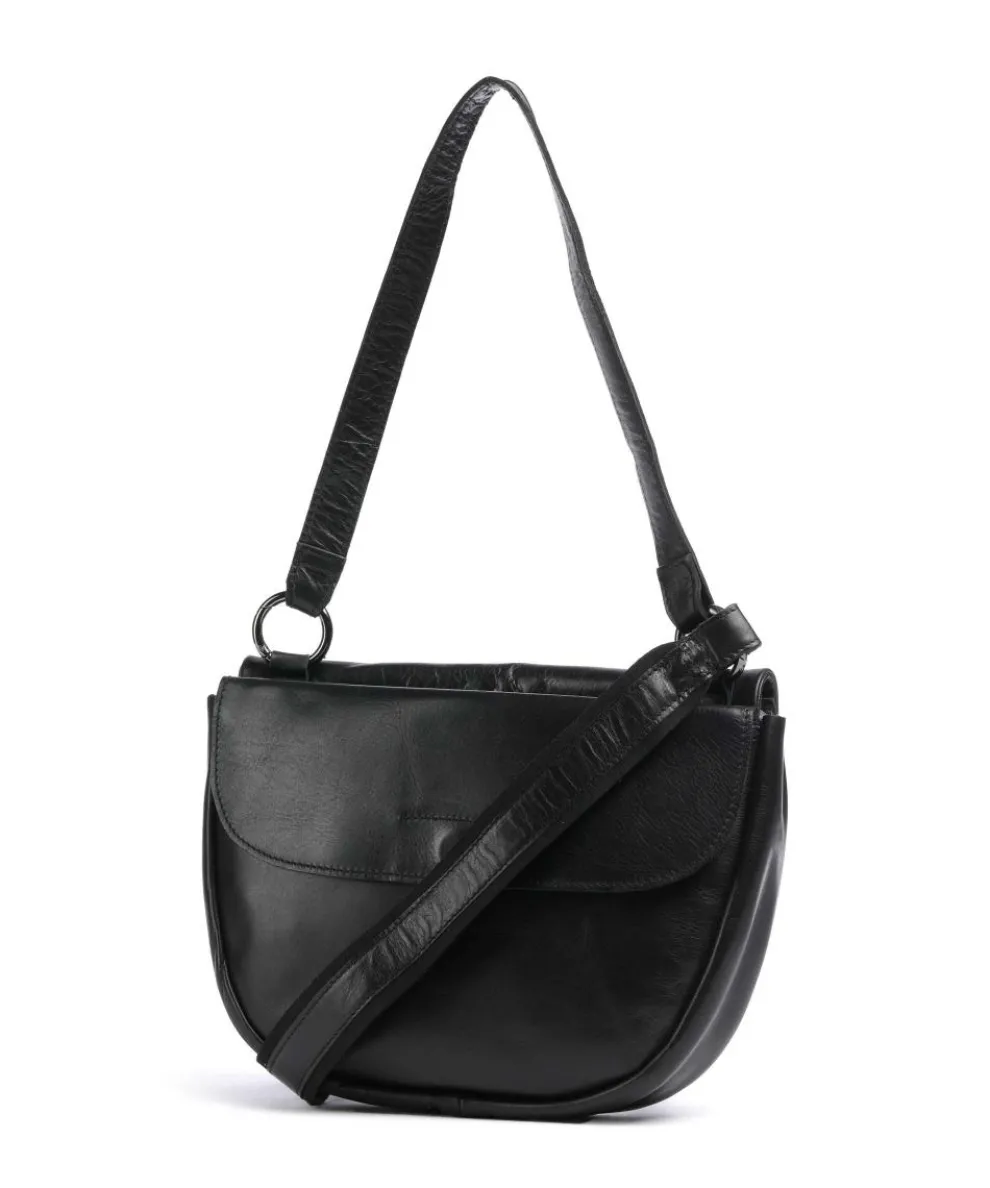Caugio Shoulder bag fine grain cow leather black
