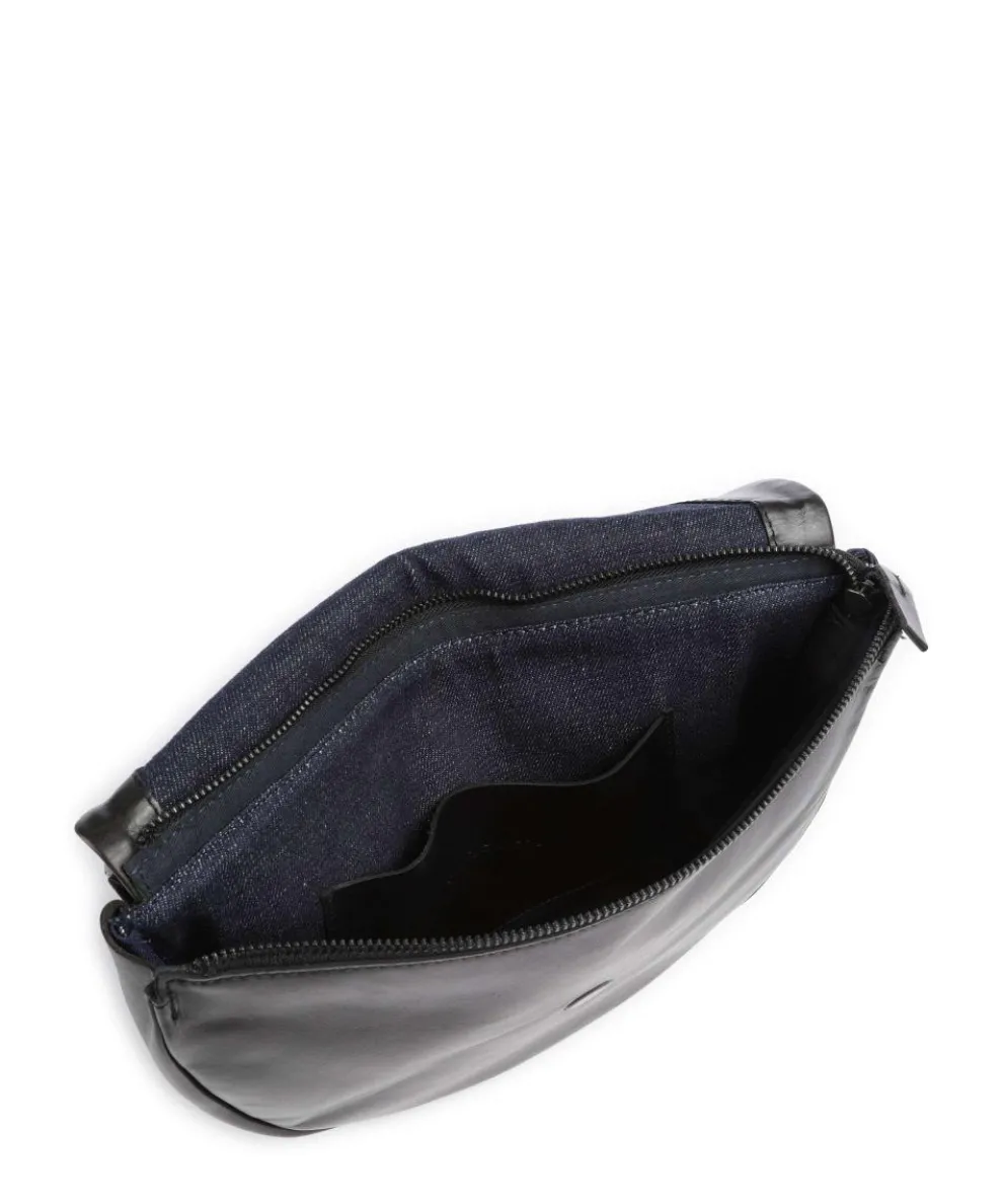 Caugio Shoulder bag fine grain cow leather black