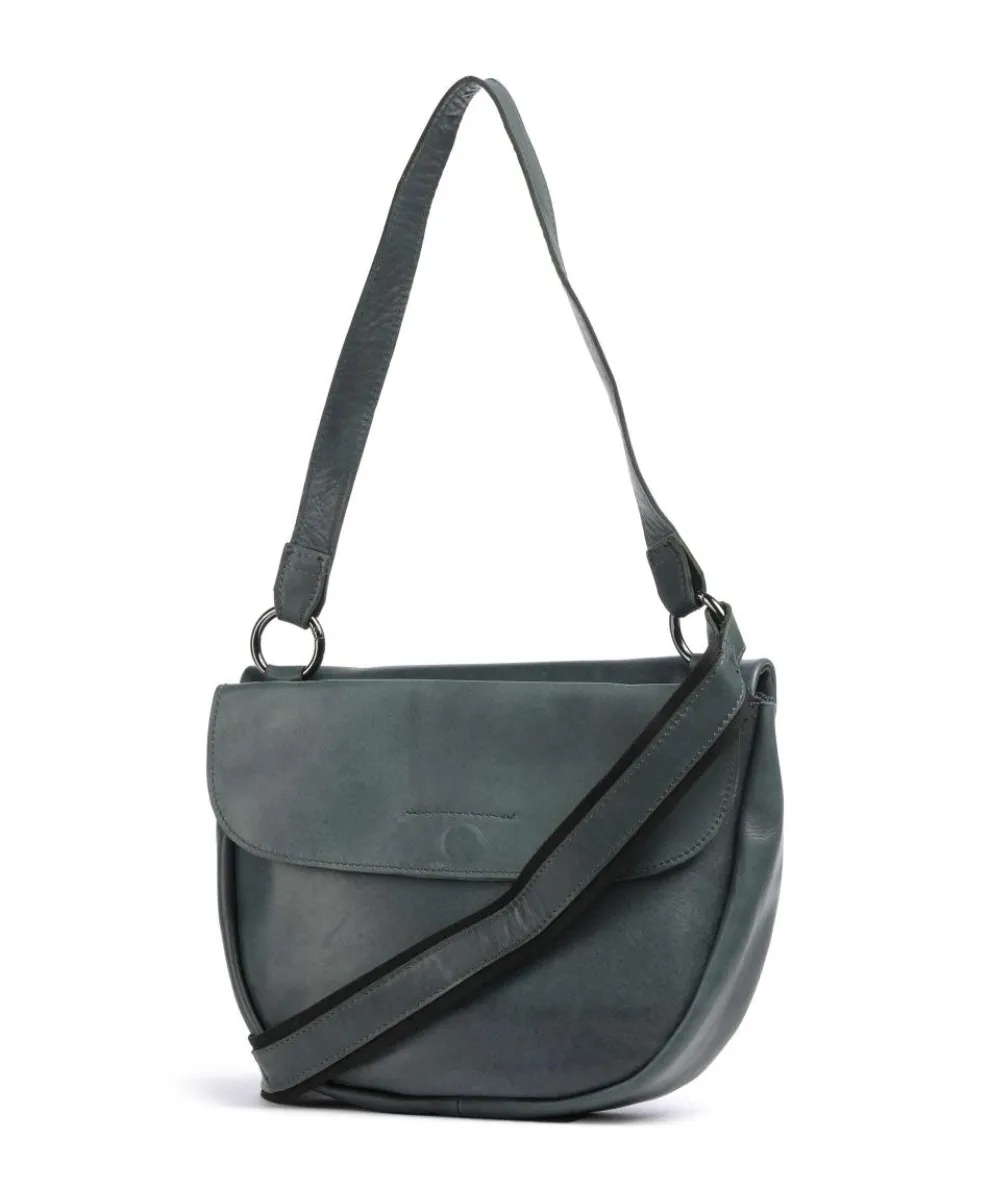 Caugio Shoulder bag fine grain cow leather dark green