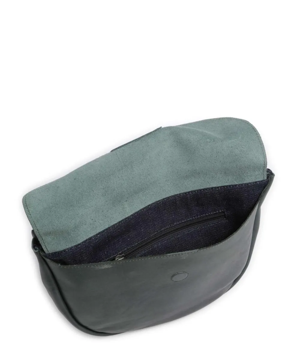 Caugio Shoulder bag fine grain cow leather dark green