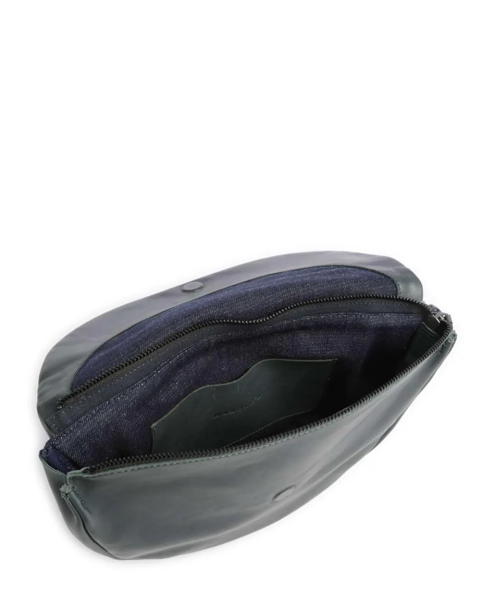 Caugio Shoulder bag fine grain cow leather dark green