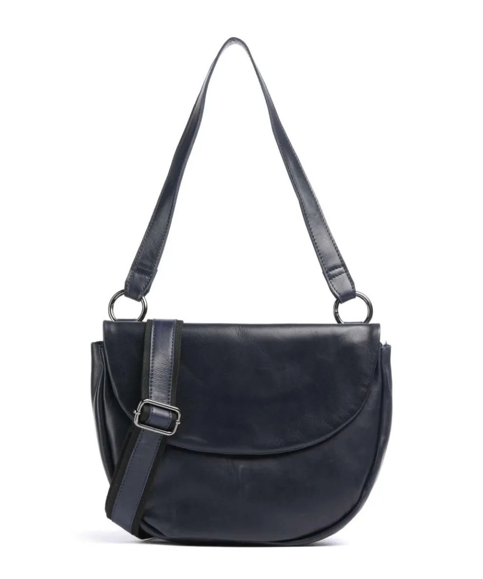Caugio Shoulder bag fine grain cow leather dark blue