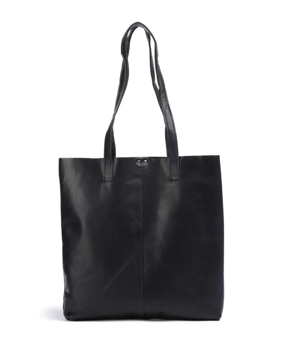 Caugio Tote bag fine grain cow leather dark blue