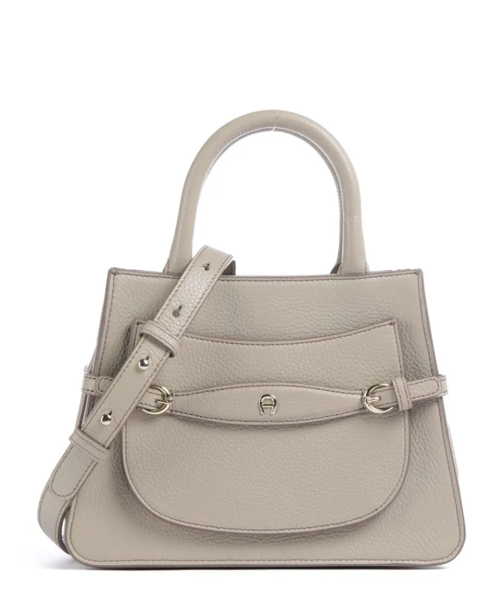 Cavallo M Handbag grained cow leather beige