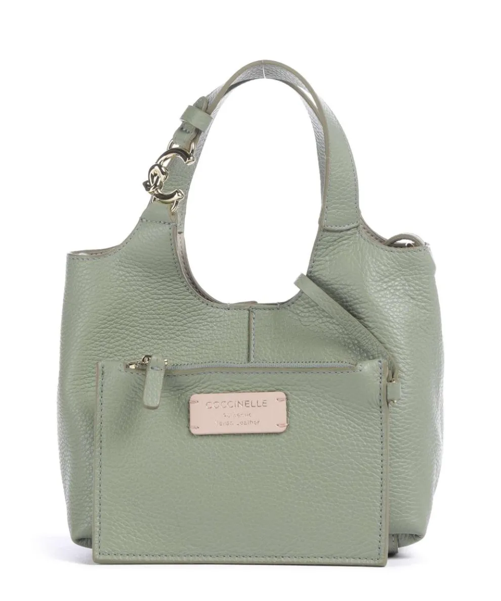 C-Easy Handbag grained leather greygreen