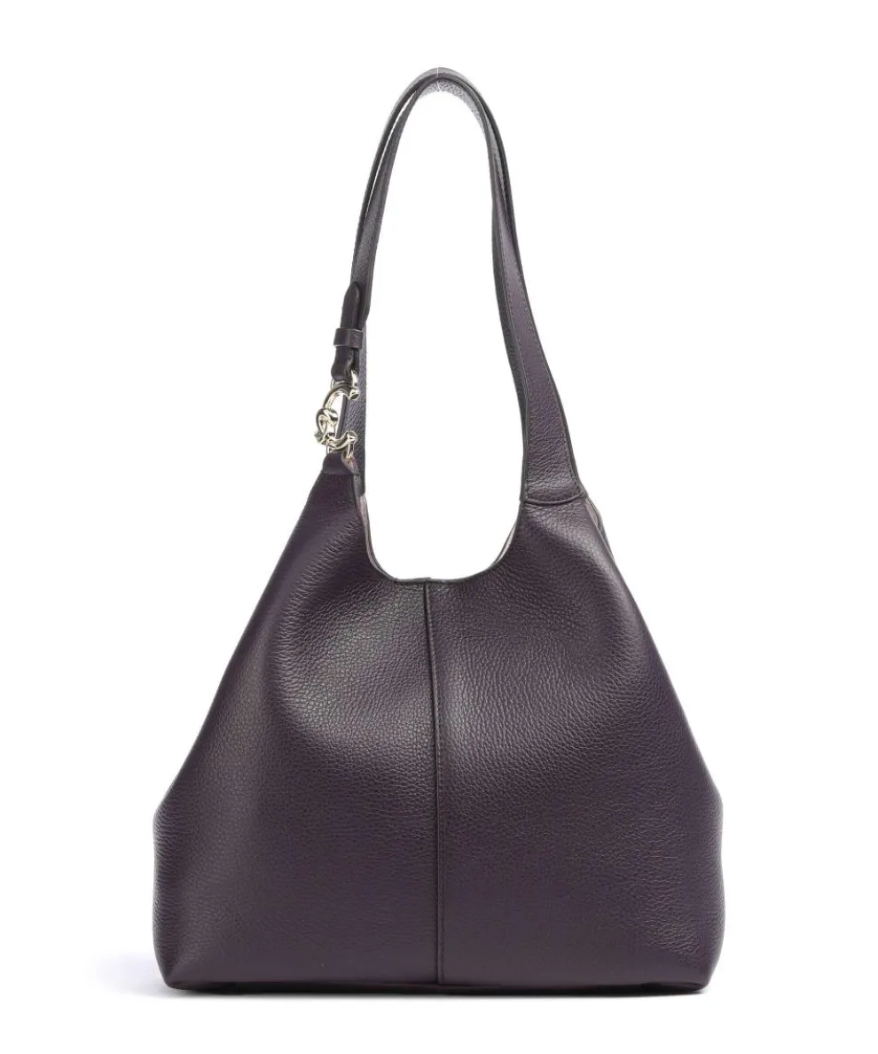 C-Easy Hobo bag grained cow leather plum