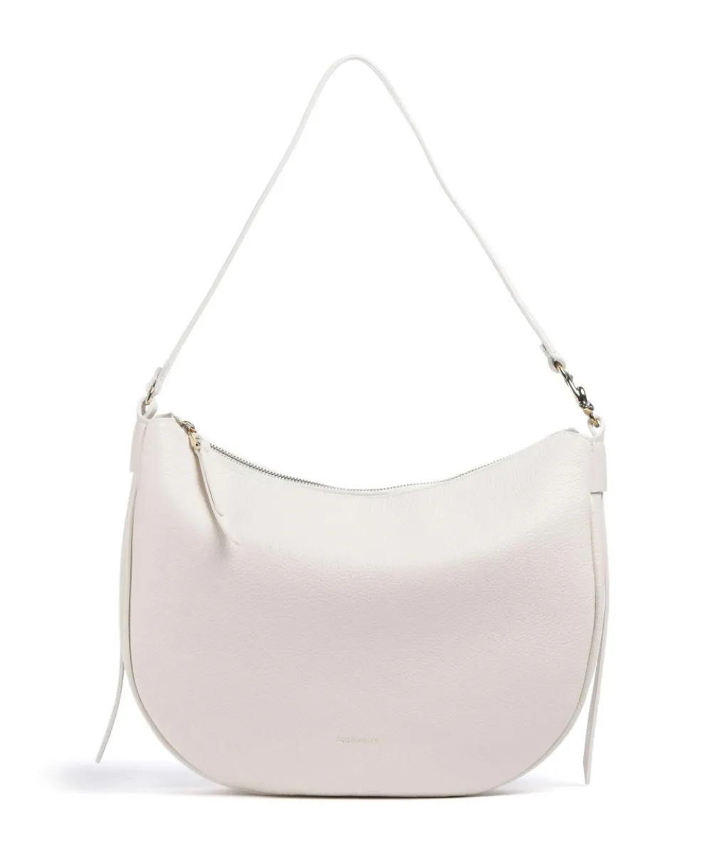 C-Easy Hobo bag grained leather white
