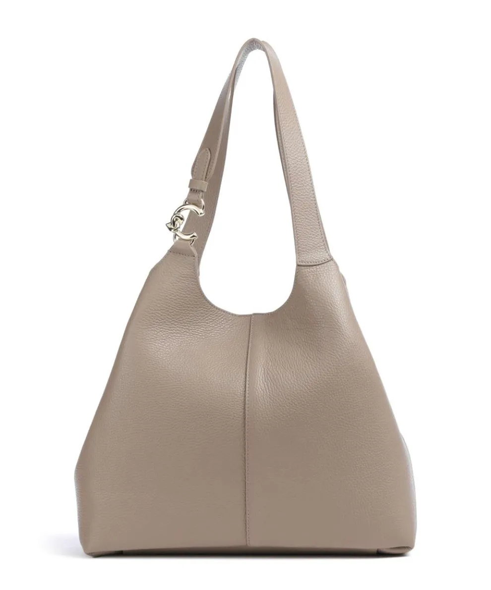 C-Easy Hobo bag grained leather taupe