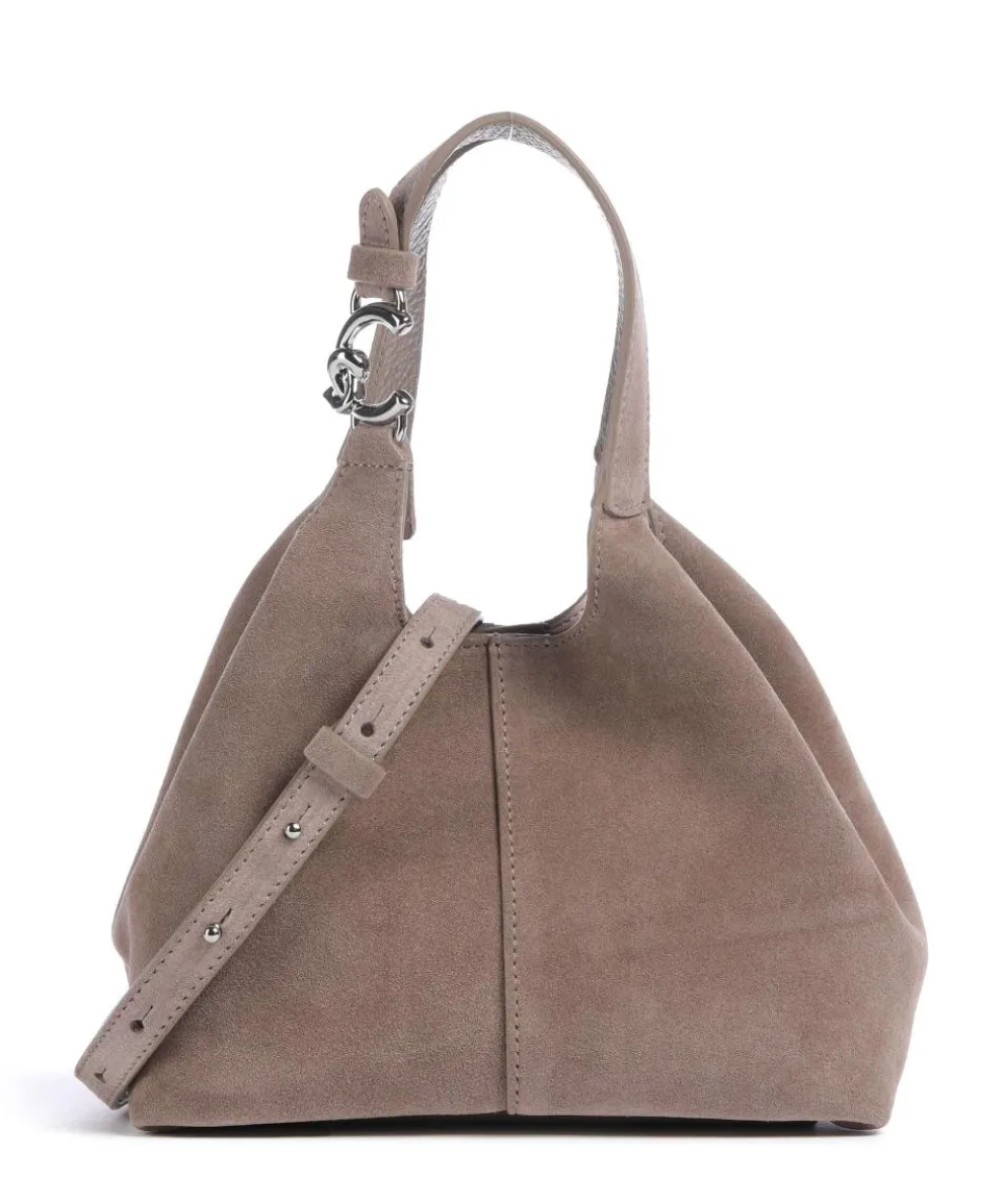 C-Easy Suede Handbag brushed cow leather taupe