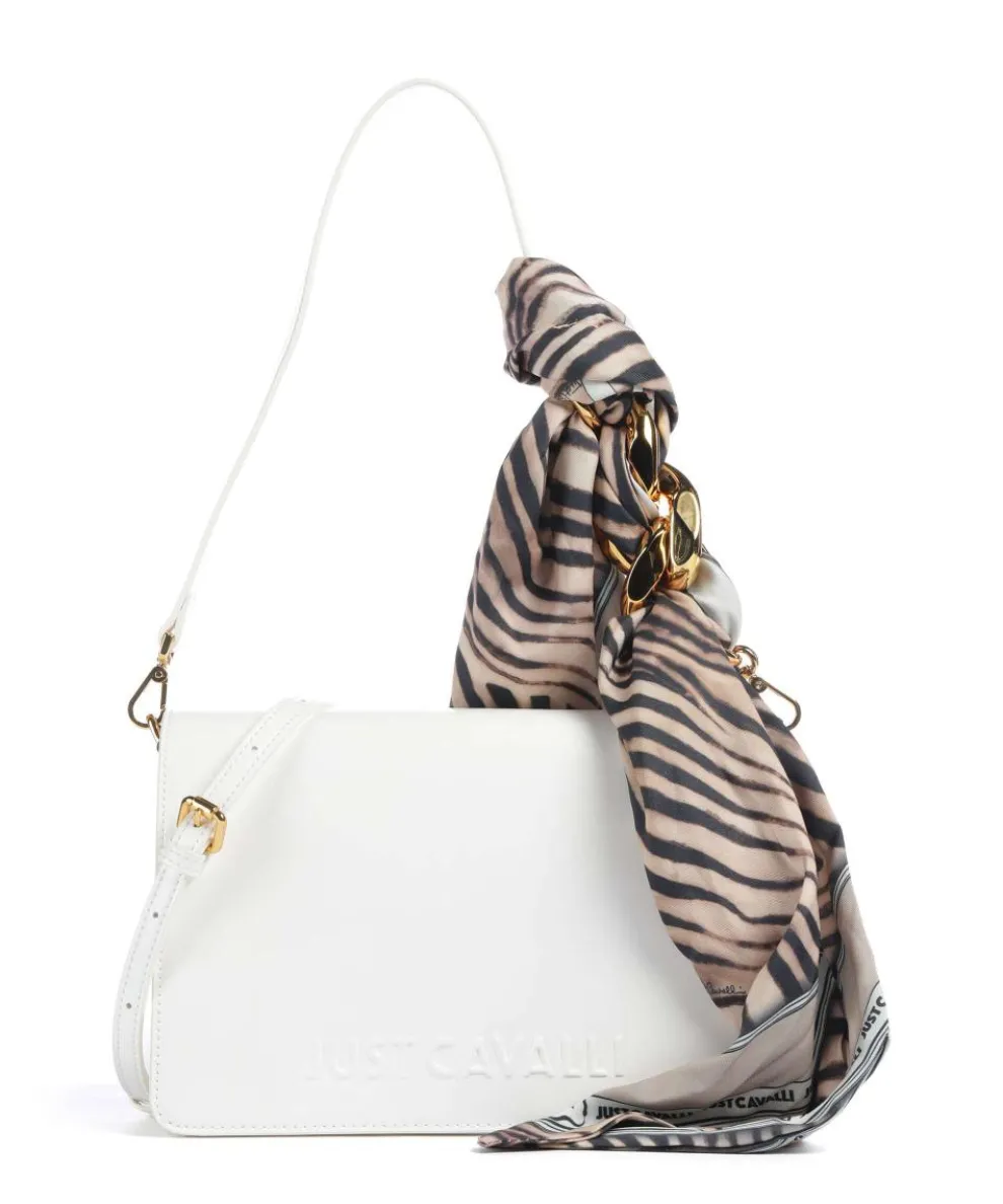 Chain Foulard Shoulder bag imitation leather white