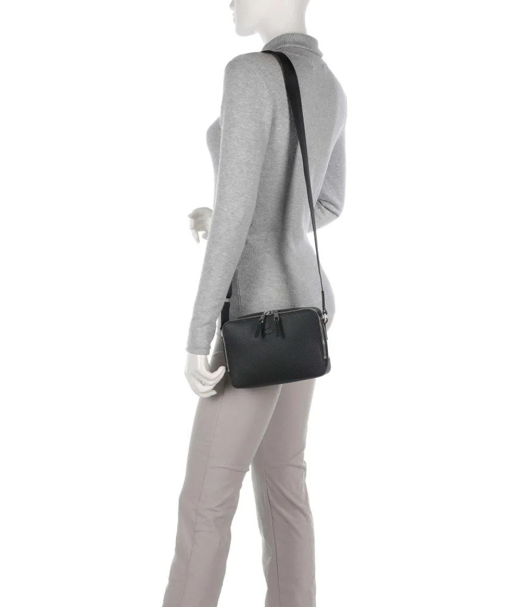 Chantaco Crossbody bag grained cow leather black