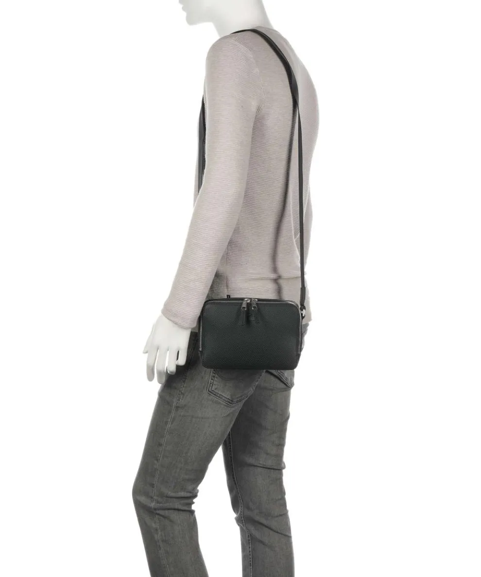 Chantaco Crossbody bag grained cow leather black