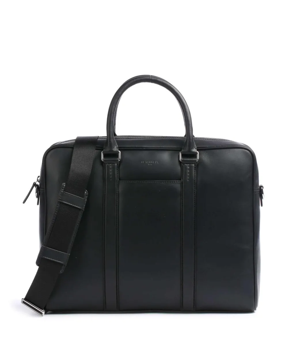 Charles Briefcase 14″ smooth leather black