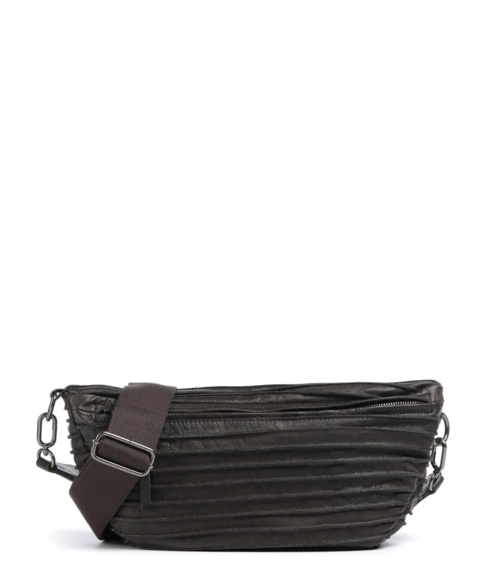 Check My Bag mini Crossbody bag grained leather dark brown