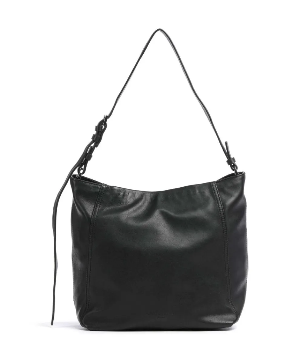 Chudy Sheep Natural M Hobo bag sheepskin leather black