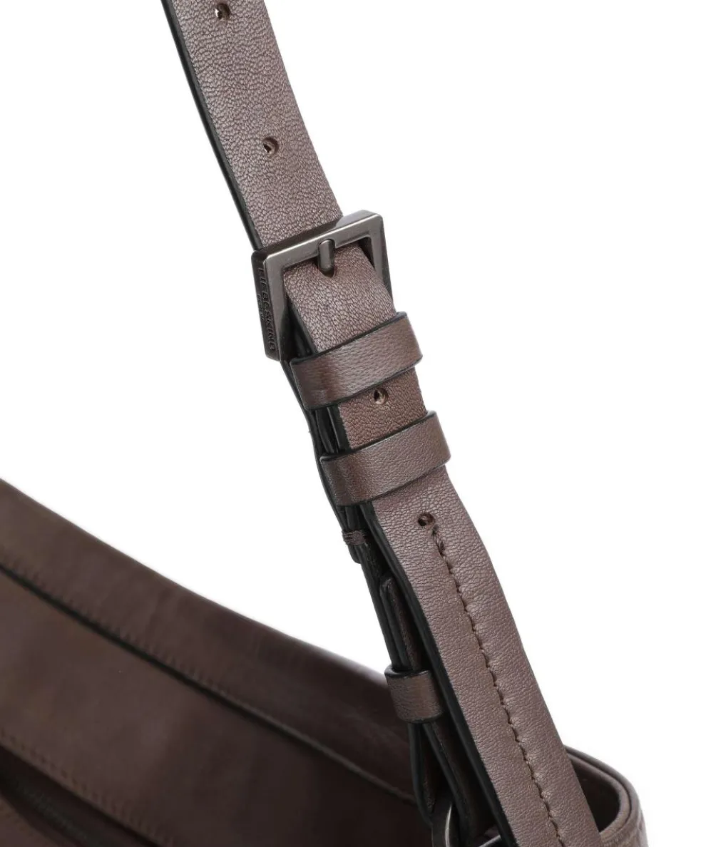 Chudy Sheep Natural L Hobo bag sheepskin leather dark brown