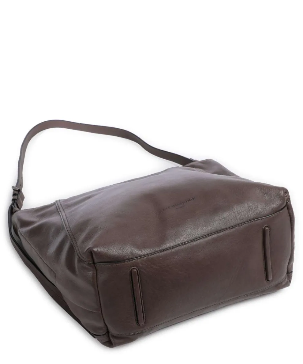 Chudy Sheep Natural L Hobo bag sheepskin leather dark brown