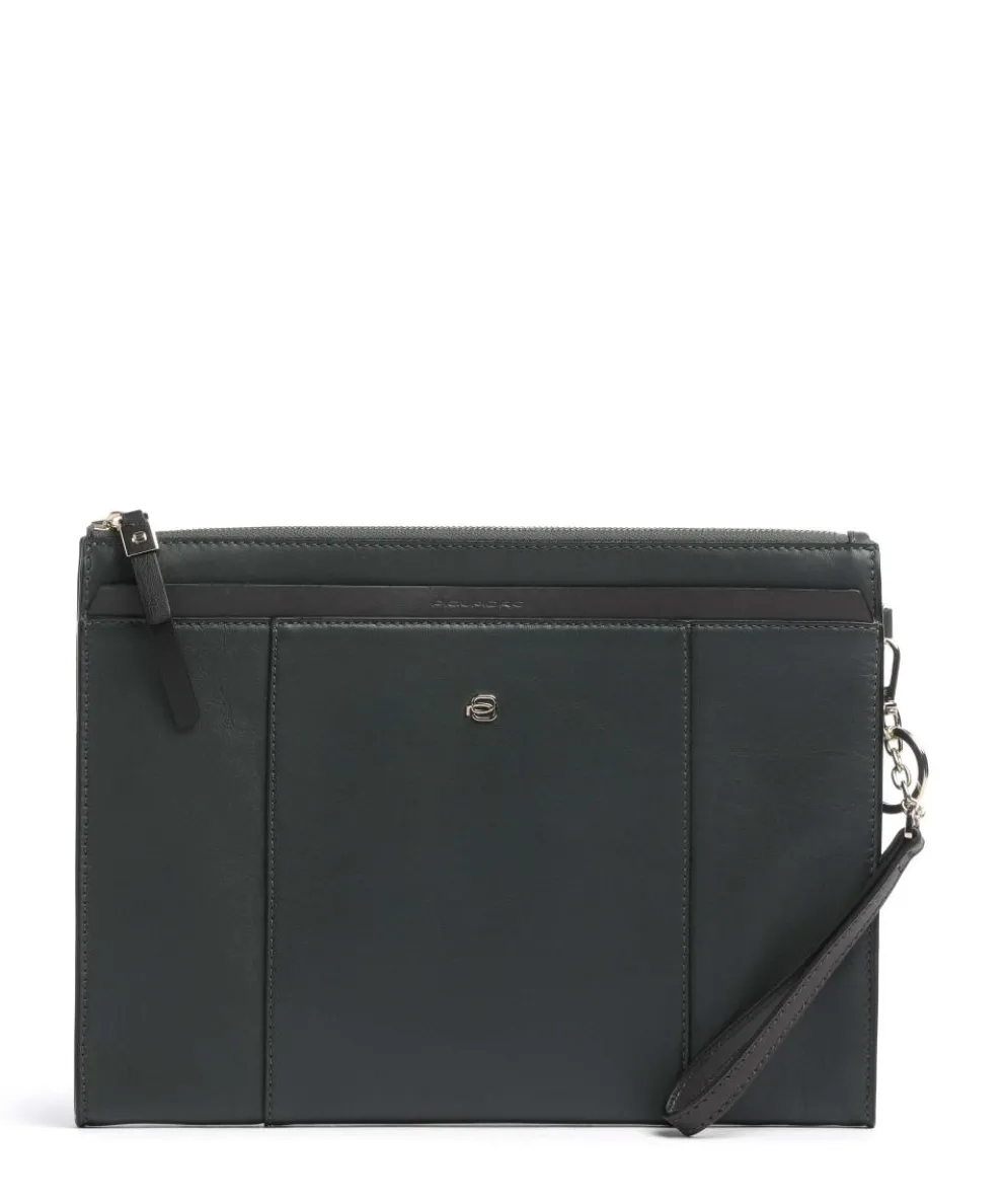 Circle Tablet case 10″ fine grain cow leather dark green
