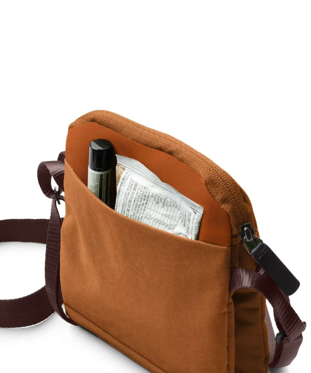 City Crossbody bag recycled nylon bronze